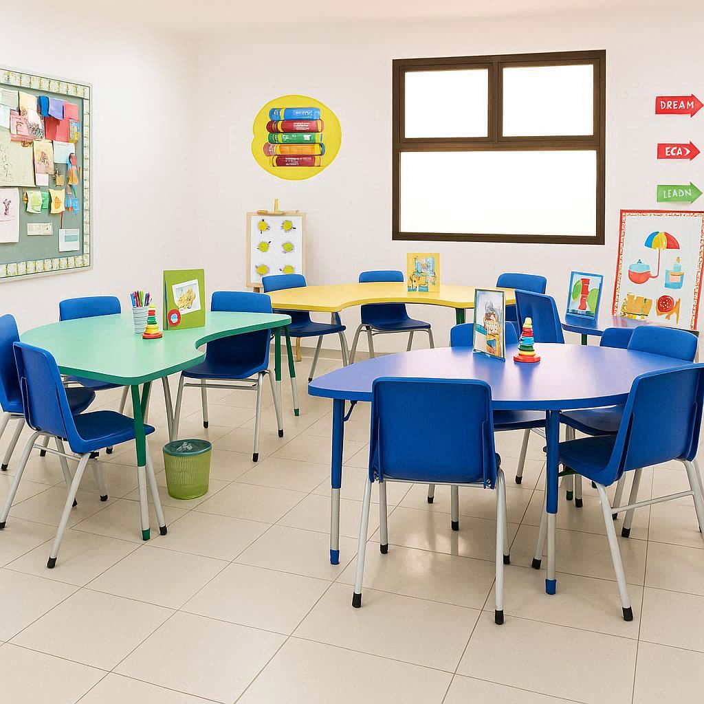 الفصول الدراسية الحديثة في مدارس عهد